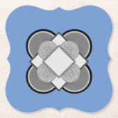 Dessous-de-verre En Papier Bleu doux (Devant)