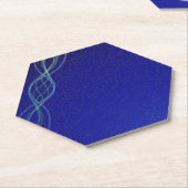 Dessous-de-verre En Papier Bleu Foncé (Incliné)