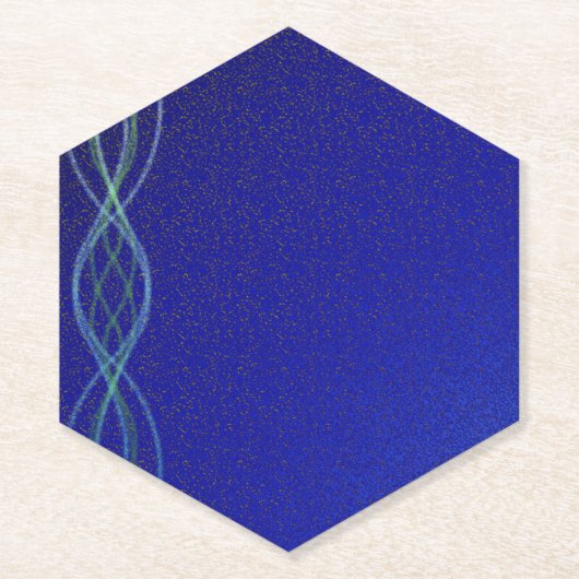 Dessous-de-verre En Papier Bleu Foncé (Devant)