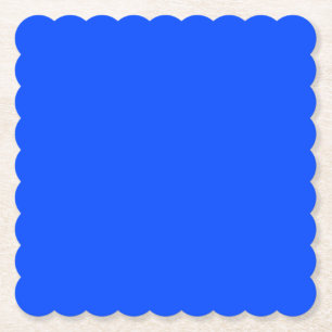 Dessous-de-verre En Papier Bleu (RYB) (couleur solide)