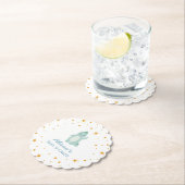 Dessous-de-verre En Papier Blue Dinosaur Twinkle Star Baby shower Boy Party (En situation)