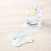 Dessous-de-verre En Papier Blue On Cloud Neuf Soirée Fête des mariées élégant (En situation)