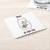 Dessous-de-verre En Papier Boba est pour moi (Incliné)