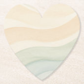 Dessous-de-verre En Papier Boho Waves Design (Devant)