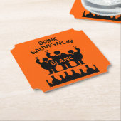 Dessous-de-verre En Papier Boisson de vin Sauvignon Blanc (Incliné)