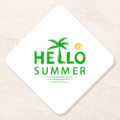 Dessous-de-verre En Papier Bonjour été (Devant)