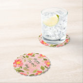 Dessous-de-verre En Papier Bonne fête des mères, rose pastel, (En situation)