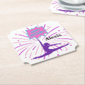 Dessous-de-verre En Papier Bonne Gymnastique d'anniversaire Personnalisée (Incliné)