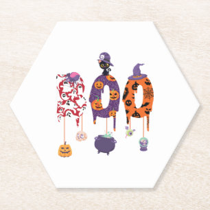 Dessous-de-verre En Papier Boo ! Halloween Halloween Halloween Halloween Hall