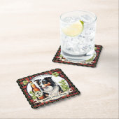 Dessous-de-verre En Papier Border Collie IPA  (En situation)