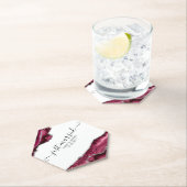 Dessous-de-verre En Papier Bornes d'âge d'argent et de Bourgogne (En situation)