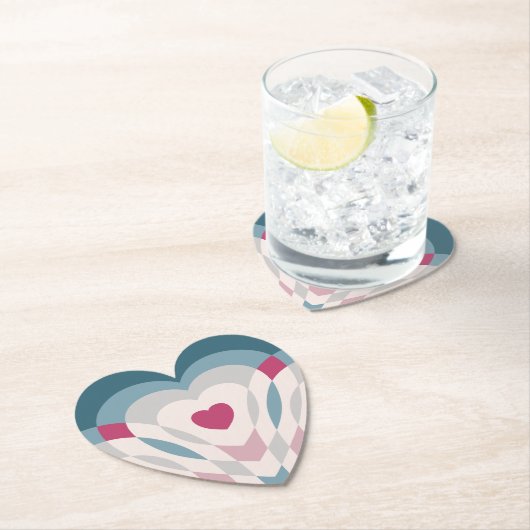 Dessous-de-verre En Papier Bouton (En situation)