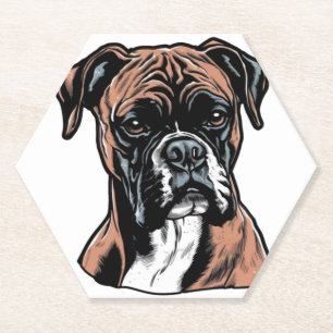 Dessous-de-verre En Papier Boxer Buddy Humoristique Protective