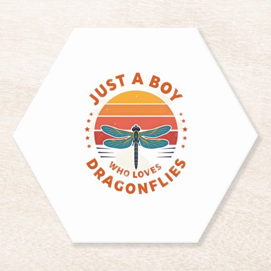 Dessous-de-verre En Papier Boys Dragonfly (Devant)