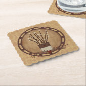 Dessous-de-verre En Papier Branches principales de l'éclairage de pays (Incliné)