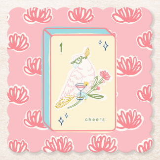 Dessous-de-verre En Papier Bravo à Bird Bam Mahjong