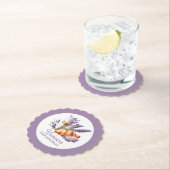 Dessous-de-verre En Papier Brunch d'anniversaire Aquarelle Macarons et Croiss (En situation)