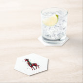 Dessous-de-verre En Papier Buffalo Plaid Family Matching Giraffe Christmas Pa (En situation)