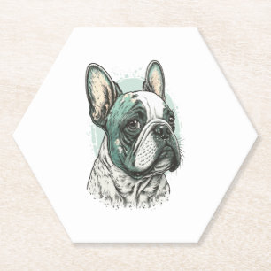 Dessous-de-verre En Papier bulldog français