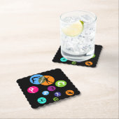 Dessous-de-verre En Papier Bulle de gymnastique (En situation)