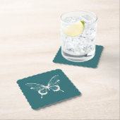 Dessous-de-verre En Papier Butterfly Paper Coaster (En situation)