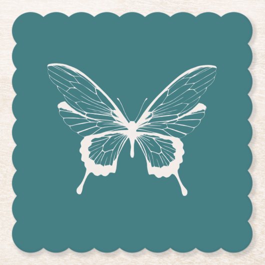 Dessous-de-verre En Papier Butterfly Paper Coaster (Devant)