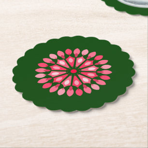 Dessous-de-verre En Papier cadeau de fleurs