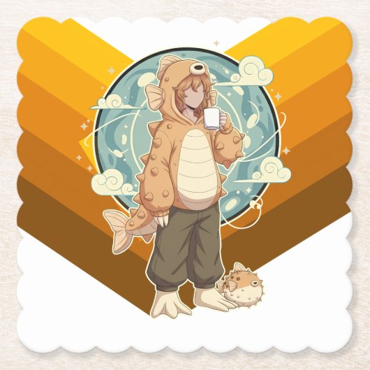 Dessous-de-verre En Papier Calm Before the Puff (Devant)