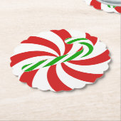Dessous-de-verre En Papier Candy cane swirl (Incliné)