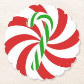 Dessous-de-verre En Papier Candy cane swirl (Devant)