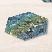 Dessous-de-verre En Papier candy circuits - citron vert : (Incliné)