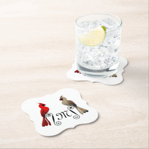 Dessous-de-verre En Papier Cardinal du Nord SongBird