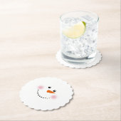 Dessous-de-verre En Papier Carotte mignonne Nez Snowman (En situation)