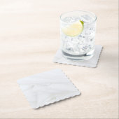 Dessous-de-verre En Papier Carré en pierre de marbre (En situation)