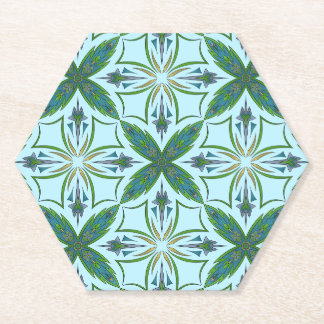 Dessous-de-verre En Papier Carreau Arabesque Bold Motif Tropical Vivant