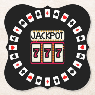 Dessous-de-verre En Papier Casino Hit the Jackpot 777