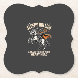 Dessous-de-verre En Papier Cavalier sans tête Sleepy Hollow Halloween T-Shirt