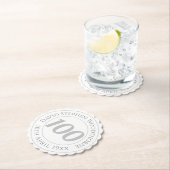 Dessous-de-verre En Papier Célébration commémorative du 100e anniversaire (En situation)