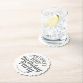 Dessous-de-verre En Papier Célébration de 100 ans. Fête du 100e anniversaire (En situation)