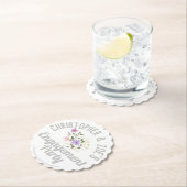 Dessous-de-verre En Papier Célébration de fiançailles. Fête de fiançailles (En situation)