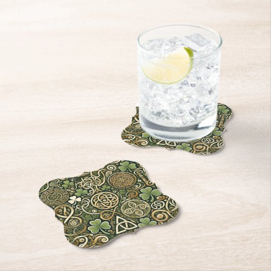 Dessous-de-verre En Papier Celtic Bloom (En situation)