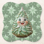 Dessous-de-verre En Papier Ceramic Tree Coaster (Devant)