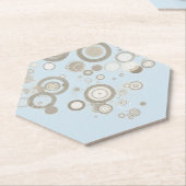 Dessous-de-verre En Papier Cercles flottants de mod (Incliné)