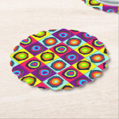 Dessous-de-verre En Papier cercles motif (Incliné)