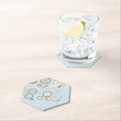 Dessous-de-verre En Papier Cercles motrices flottants (En situation)