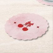 Dessous-de-verre En Papier Cerise (Incliné)