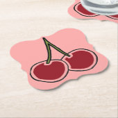 Dessous-de-verre En Papier Cerises (Incliné)