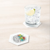 Dessous-de-verre En Papier Cerveau (En situation)