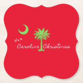 Dessous-de-verre En Papier C'est un Noël en Caroline du Sud (Devant)