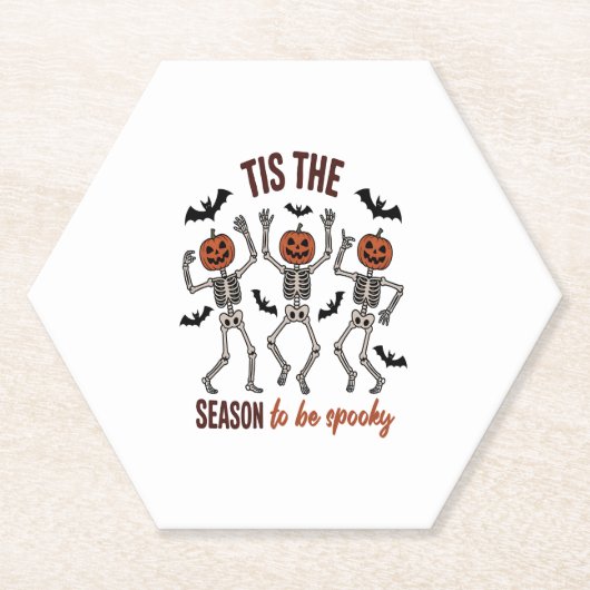 Dessous-de-verre En Papier Cette saison sera Éffrayante (Devant)